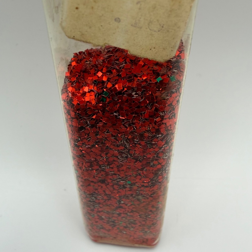Vintage Red Glitter‎ Star Band Co Inc Non Tarnishing Aluminum Glitter 7/8 Oz - Picture 3 of 6